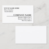 Modèle de carte de visite brillante (Devant / Derrière)