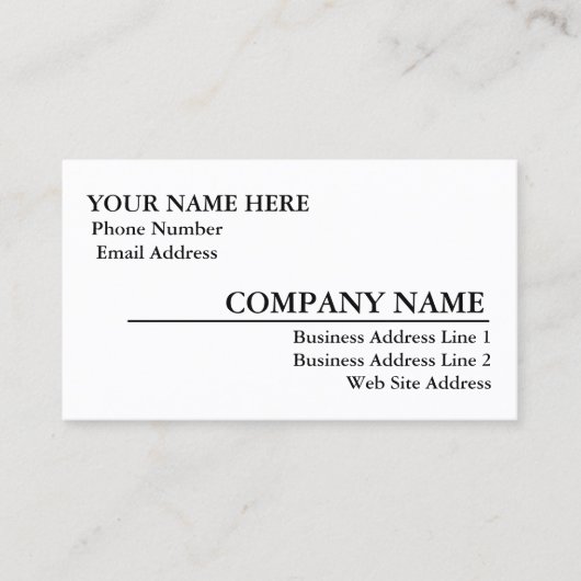 Modèle de carte de visite brillante (Devant)