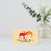 Modèle de carte de visite Camel Safari Tours (Debout devant)