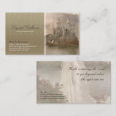 Modèle de carte de visite - château d'imaginaire (Devant / Derrière)