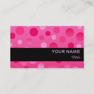 Modèle de carte de visite Cherry Fizz bande noire