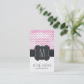 Modèle de carte de visite Chevron Chalkboard (Debout devant)