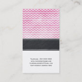 Modèle de carte de visite Chevron Chalkboard (Dos)