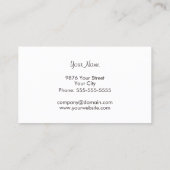 Modèle de carte de visite Chocolate Shop (Dos)