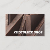 Modèle de carte de visite Chocolate Shop (Devant)
