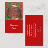 Modèle de carte de visite Christmas Pud (Devant / Derrière)