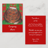 Modèle de carte de visite Christmas Pud chubby (Devant / Derrière)