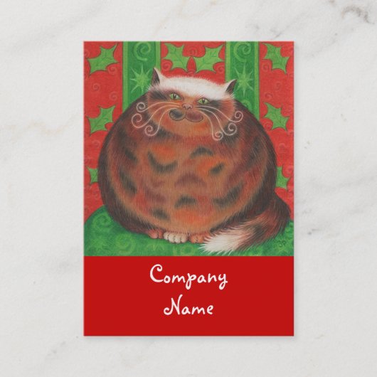 Modèle de carte de visite Christmas Pud chubby (Devant)