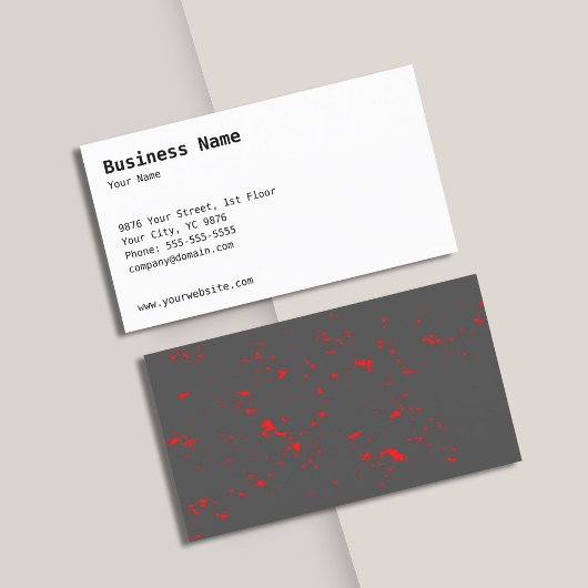 Modèle de carte de visite classique avec retour te