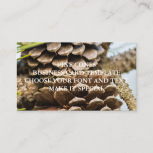 MODELE DE CARTE DE VISITE CONES DE PIN