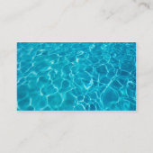 Modèle de carte de visite cool bleu eau (Dos)