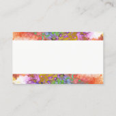 Modèle de carte de visite couleur art abstrait (Dos)