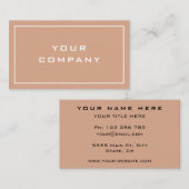 Modèle de carte de visite Couleur et Polices perso (Devant / Derrière)