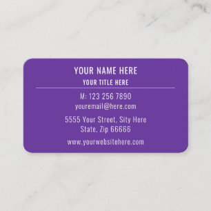 Modèle de carte de visite couleur personnalisée de