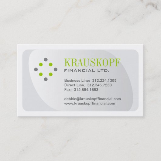 Modèle de carte de visite Creative Professional (Devant)