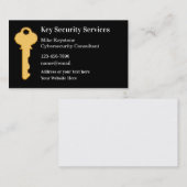 Modèle de carte de visite Cybersécurité (Devant / Derrière)