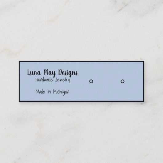 Modèle de carte de visite d'affichage de bijoux (Devant)