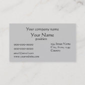 Modèle de carte de visite d'agent de voyage (Dos)