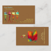 Modèle de carte de visite d'arc-en-ciel de (Devant / Derrière)