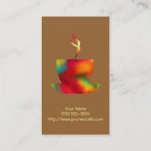 Modèle de carte de visite d'arc-en-ciel de (Dos)