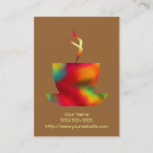 Modèle de carte de visite d'arc-en-ciel de (Dos)