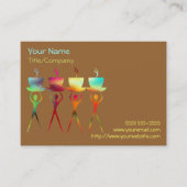 Modèle de carte de visite d'arc-en-ciel de (Devant)