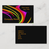 Modèle de carte de visite d'art abstrait (Devant / Derrière)