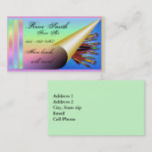 Modèle de carte de visite d'artiste (Devant / Derrière)