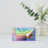 Modèle de carte de visite d'artiste (Debout devant)