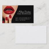 MODÈLE DE CARTE DE VISITE D'ARTISTE DE CLOU (Devant / Derrière)