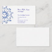 Modèle de carte de visite d'astrologie (Devant / Derrière)