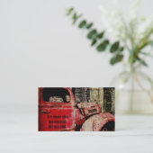 Modèle de carte de visite d'atelier de réparations (Debout devant)