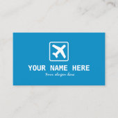 Modèle de carte de visite d'avion (Devant)