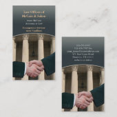 Modèle de carte de visite d'avocat (Devant / Derrière)