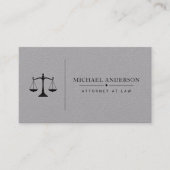 Modèle de carte de visite d'avocat premium (Devant)