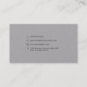 Modèle de carte de visite d'avocat premium (Dos)