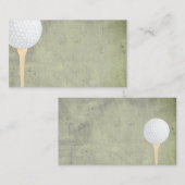 modèle de carte de visite de balle de golf style d (Devant / Derrière)