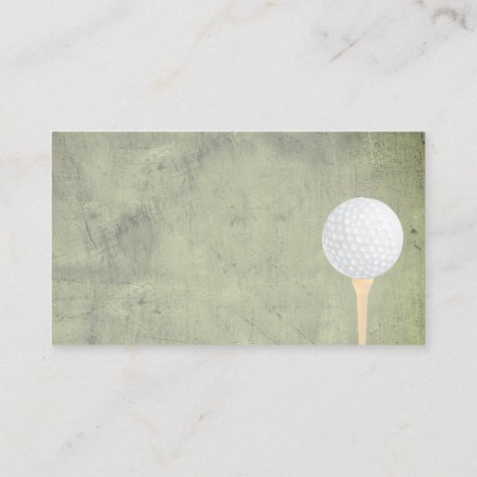 modèle de carte de visite de balle de golf style d (Dos)