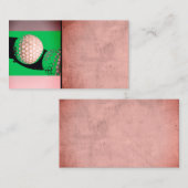modèle de carte de visite de balle de golf verte m (Devant / Derrière)
