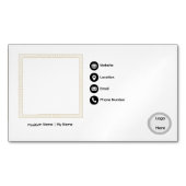 Modèle de carte de visite de base (devant)