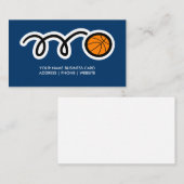 Modèle de carte de visite de basket-ball pour entr (Devant / Derrière)