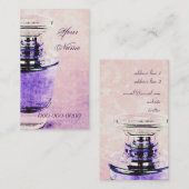 modèle de carte de visite de bouteille de parfum (Devant / Derrière)