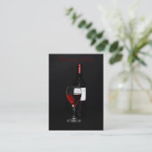 Modèle de carte de visite de bouteille de vin (Debout devant)