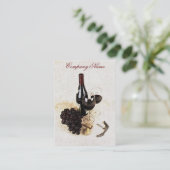 Modèle de carte de visite de bouteilles de vin (Debout devant)