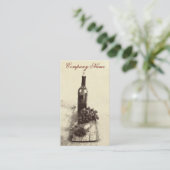 Modèle de carte de visite de bouteilles de vin (Debout devant)