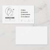 Modèle de carte de visite de boutique pour animaux (Devant / Derrière)