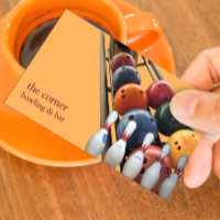 Modèle de carte de visite de bowling