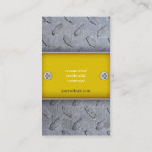 Modèle de carte de visite de bricoleur de construc (Dos)