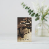 modèle de carte de visite de café (Debout devant)