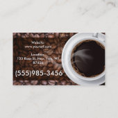 Modèle de carte de visite de café-restaurant (Dos)